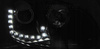 Lampy reflektory Vw Golf V 5 03-09 led drl black