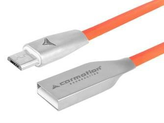 Kabel do ładowania i synchronizacji, 120 cm, USB > micro USB, pomarańczowy