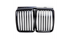 Grill sportowy pojedyncze żeberka Gloss Black BMW 3 E30 1987-1994