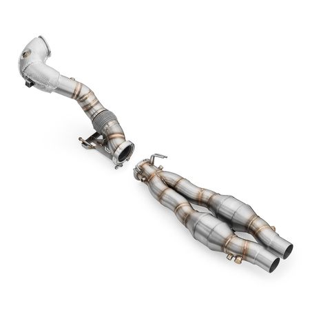 Downpipe AUDI RS3 8Y 2.5 TFSI z osłoną termiczną i katalizatorami