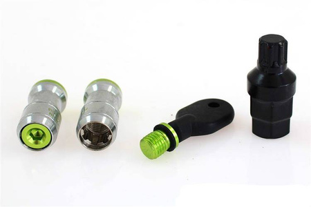 Nakrętki JDM Performance M12x1.25 Green Zabezpieczające