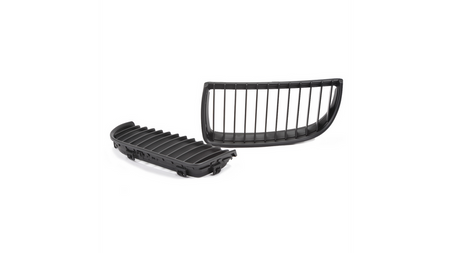 Grill sportowy pojedyncze żeberka Matt Black BMW 3 E90 E91 przed liftem 2005-2008