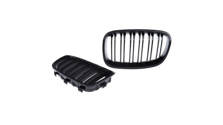 Grill sportowy podwójne żeberka Matt Black BMW 1 F20 F21 przed liftem 2011-2015