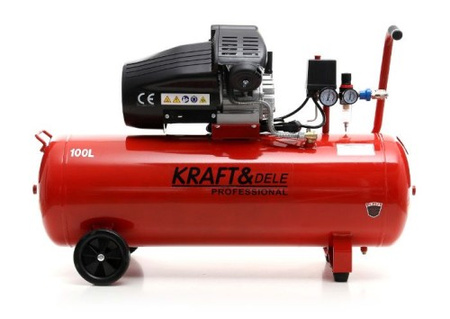 Kompresor olejowy 100L 2 Tłoki KD1480 + Separator
