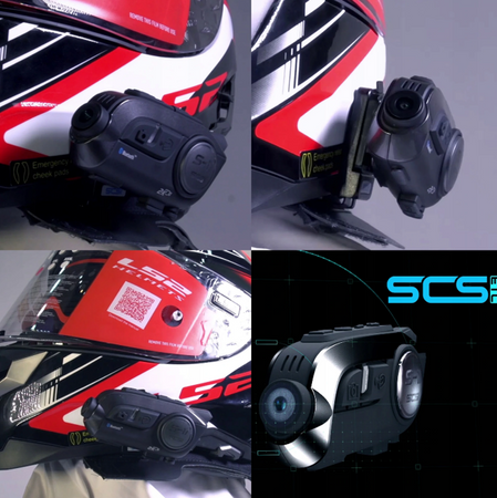 Interkom motocyklowy kamera 2K IMX335 SONY WIFI BT