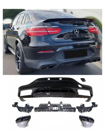 DYFUZOR KOŃCÓWKI MERCEDES C253 GLC COUPE BLACK