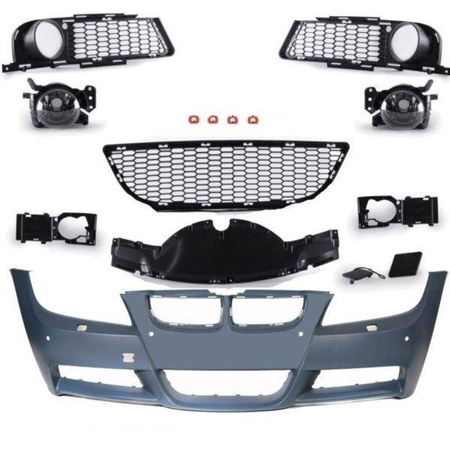 ZDERZAK PRZEDNIE BMW E90 05-08 Z PDC M-PAKIET+HAL.