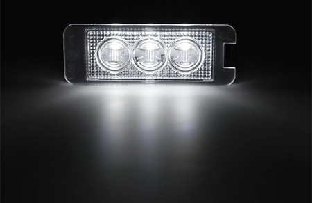 Lampki rejestracji 3xLED do VW Golf IV,V,VI,VII Passat B6, Passat cc, Scirocco
