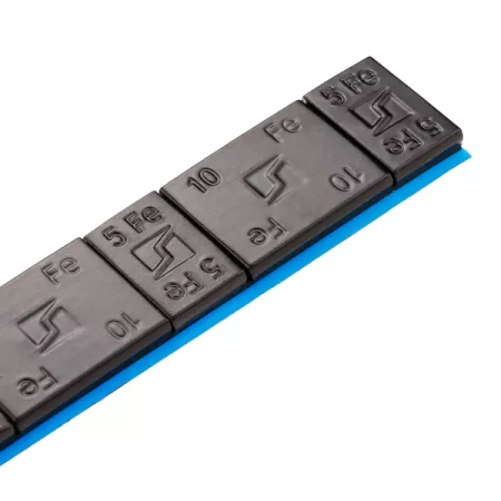Ciężarki klejone do felg aluminiowych czarne Edgy Slim Black - 60g (5g+10g / szeroka taśma) - 50 szt. - Stix