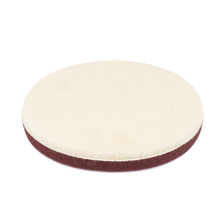 Pad polerski wełniany futro polerskie hard twardy na rzep 125 mm AMiO-03706