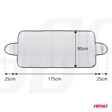 Osłona na szybę 175x90cm przeciwsłoneczna przeciwszronowa AMIO-01390