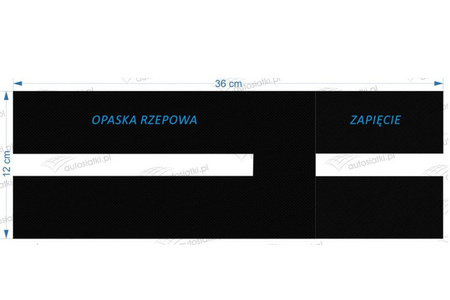Uchwyt na rzepy mocowanie gaśnicy samochodowej 