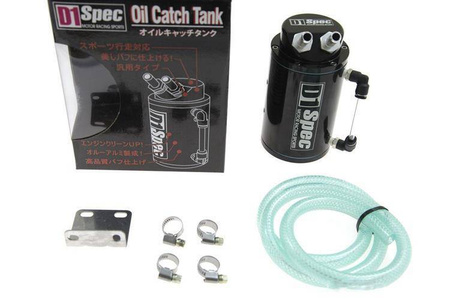 Oil catch tank 0.7L 9mm D1Spec Black