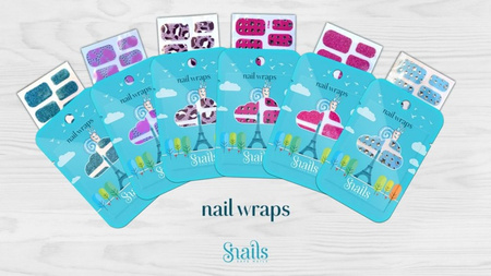 Naklejany lakier Nail Wraps Snails - Red Carpet
