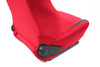Fotel sportowy RAPID Welur Bride Red