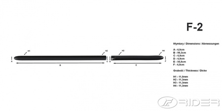 Daewoo Matiz listwy boczne