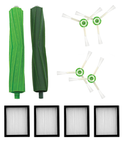 AKCESORIA DO ROBOTA SPRZĄTAJĄCEGO ZESTAW CZĘSCI ZAMIENNE FILTRY HEPA SZCZOTKI BOCZNE WAŁKI DO SPRZĄTANIA CZYSZCZENIA DO PODŁÓG