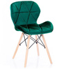 KRZESŁO SILLA TAPICEROWANE NOWOCZESNY DESIGN DREWNO DO SALONU JADALNI