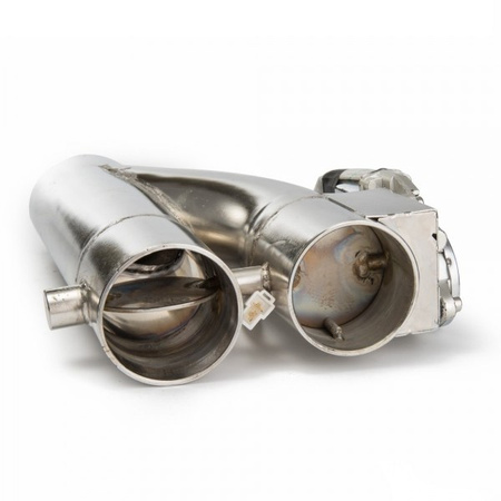 Przepustnica do wydechu Y-pipe / dwa motylki 2,25"