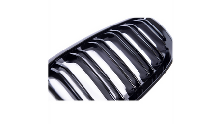 Grill sportowy podwójne żeberka Gloss Black BMW 3 E92 E93 przed liftem 2005-2010