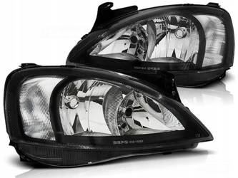 Lampy przednie reflektory OPEL CORSA C 00-06 BLACK