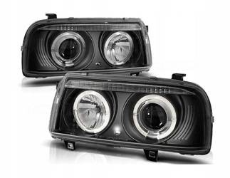 Lampy reflektory Vw Vento 92-98 ringi black