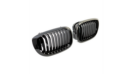 Grill sportowy pojedyncze żeberka Gloss Black BMW 3 E46 Facelift 2003-2006
