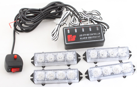 Stroboskopy ostrzegawcze lampy ostrzegawcze pomarańczowe 4szt 