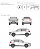 Bagażnik dachowy belki CRUZ fuse Seat Arona 5d