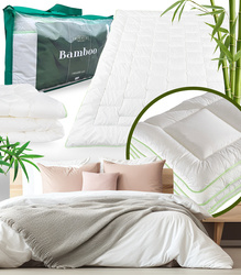 KOŁDRA BAMBOO 140X200 IMPERIAL BAMBUS POLIESTR CAŁOROCZNA ANTYALERGICZNA PUSZYSTA MIĘKKA WŁÓKNO BAMBUSOWE DO SPANIA