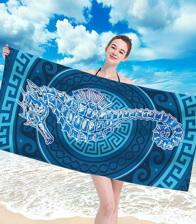 RĘCZNIK PLAŻOWY KĄPIELOWY 100 X 180 CM MIKROFIBRA DUŻY SZYBKOSCHNĄCY MIĘKKI KOLOROWY