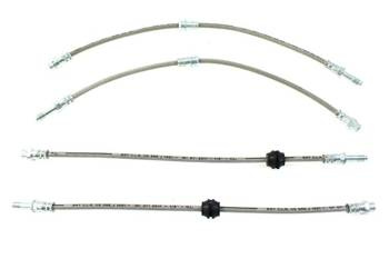 Komplet przewodów hamulcowych w stalowym oplocie BMW E46 TurboWorks