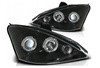 Lampy przednie reflektory Ford Focus I CZARNE RING