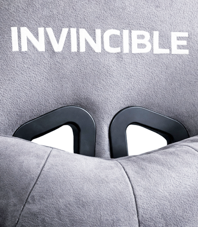 FOTEL GAMINGOWY ZAMSZOWY SZARY Z PODNÓŻKIEM Z CZARNĄ RAMĄ ERGONOMICZNY NOWOCZESNY OBROTOWY WYSOKI METALOWA RAMA DLA GRACZA DZIECI MŁODZIEŻY