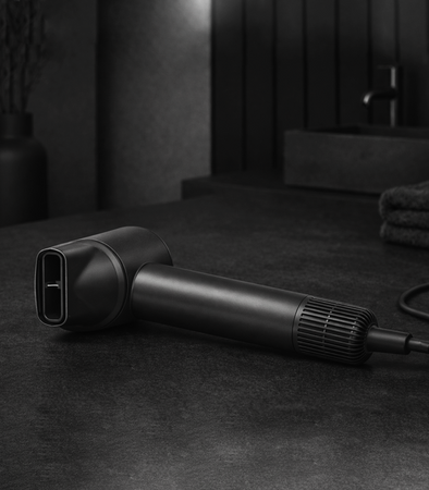 SUSZARKA DO WŁOSÓW 5w1 CZARNA WIELOFUNKCYJNA 3 PRĘDKOŚCI NAWIEWU 3 POZIOMY TEMPERATURY ZIMNY NAWIEW JONIZACJA DO SUSZENIA LOKÓW WYGŁADZANIA