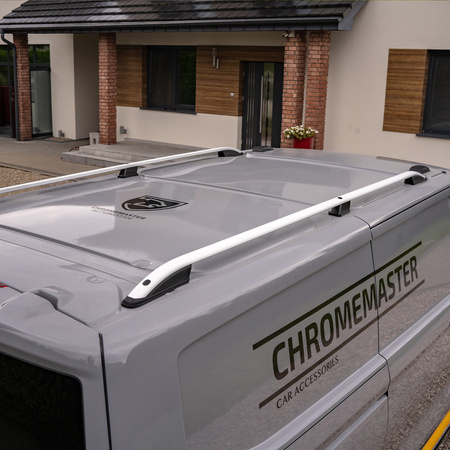 Relingi dachowe Opel Vivaro A X83 L1 | SWB 2001-2014 Srebrny SHORT