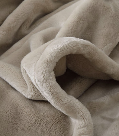 KOC ELEKTRYCZNY GRZEJĄCY 180 X 160 DUŻY MIĘKKI CIEPŁY BEŻOWY Z PILOTEM DWUOSOBOWY Z TIMEREM