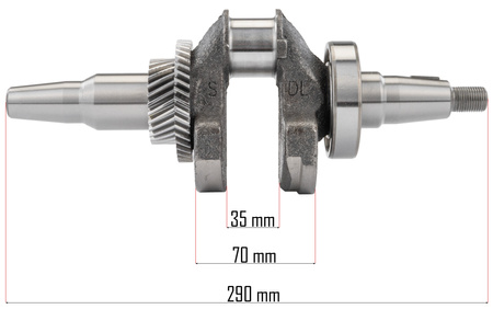Wał korbowy do agregatu PM-AGR-6500/7500-WK