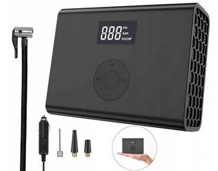 Kompresor Samochodowy Pompka Sprężarka 12v Led Lcd