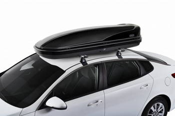 Bagażnik  Boks dachowy CRUZ Paddock 500N czarny błyszczący Dual Side 75 kg