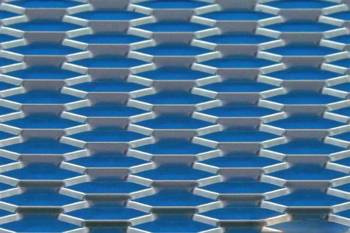 Siatka ALU Honey comb Silver 120x40cm