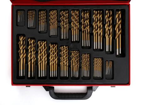 Wiertła tytanowe HSS do metalu 170 szt. KD991