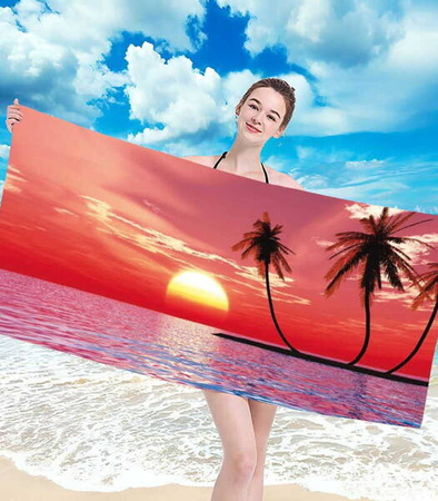 RĘCZNIK PLAŻOWY KĄPIELOWY 100 X 180 CM MIKROFIBRA DUŻY SZYBKOSCHNĄCY MIĘKKI KOLOROWY