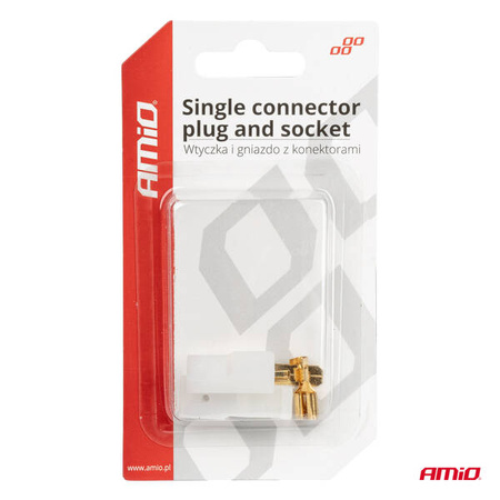 Wtyczka gniazdo kostka zł?
cze 1 PIN + konektory AMIO-03511