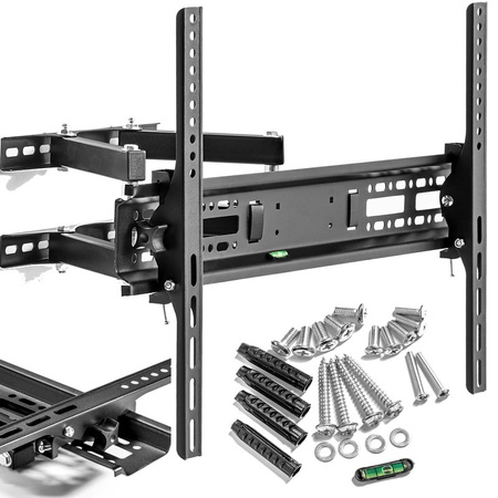 UCHWYT TELEWIZORA REGULOWANY WIESZAK U6 TV 32-7" DO 50 KG + ZESTAW MONTAŻOWY