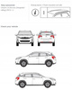 Bagażnik dachowy belki Citroen C4 Aircross 5d DARK