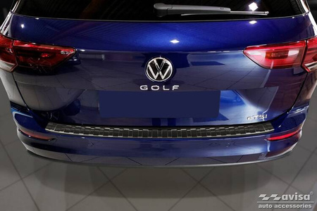 Nakładka na zderzak tylny do Volkswagen Golf 8 Variant (Czarna)