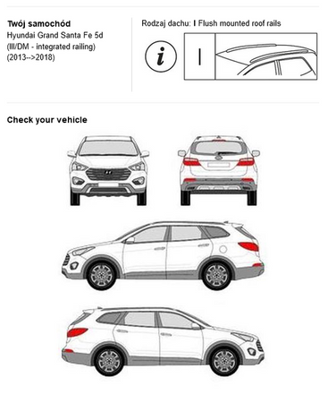 Bagażnik dachowy CRUZ AIRO FUSE DARK Hyundai Santa Fe/Grand Santa Fe