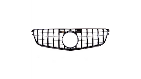 Grill sportowy GT Gloss Black MERCEDES C-Class W204 S204 C204 2007-2015