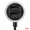 Ładowarka samochodowa PCH PRO-01 microUSB + 2x USB 2.4A 12V 24V AMIO-02056